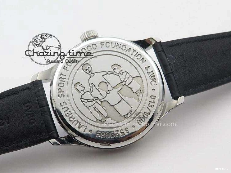 MIROTIME 0710 Portuguese Real PR IW500112 ZF 1:1 Laureus Edition On Black Leather Strap A Flexible 7369
